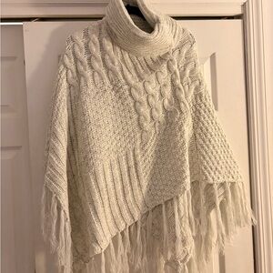 Elegant Cream Cable Knit Sweater